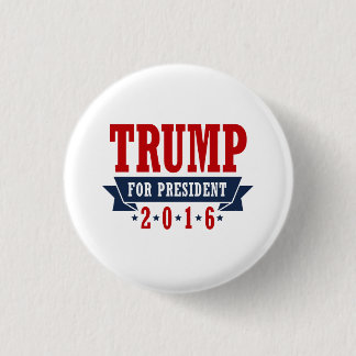 Trump For President 2016 Certified Ribbon Pinback Button