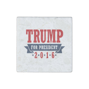 Trump For President 2016 Certified Ribbon Stone Magnet
