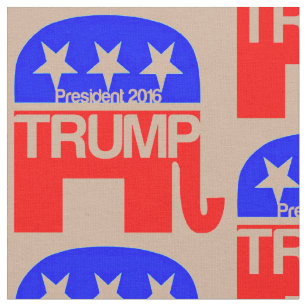 Trump For President 2016 Elephant Fabric