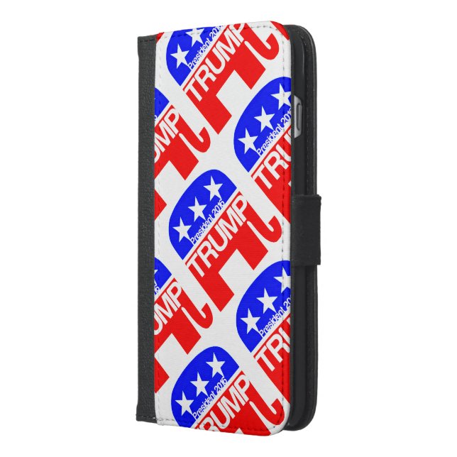 Trump For President 2016 Elephant iPhone Wallet Case (Left)
