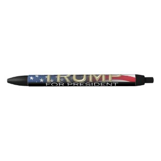 Trump for President 2016 Gold Political Campaign Black Ink Pen