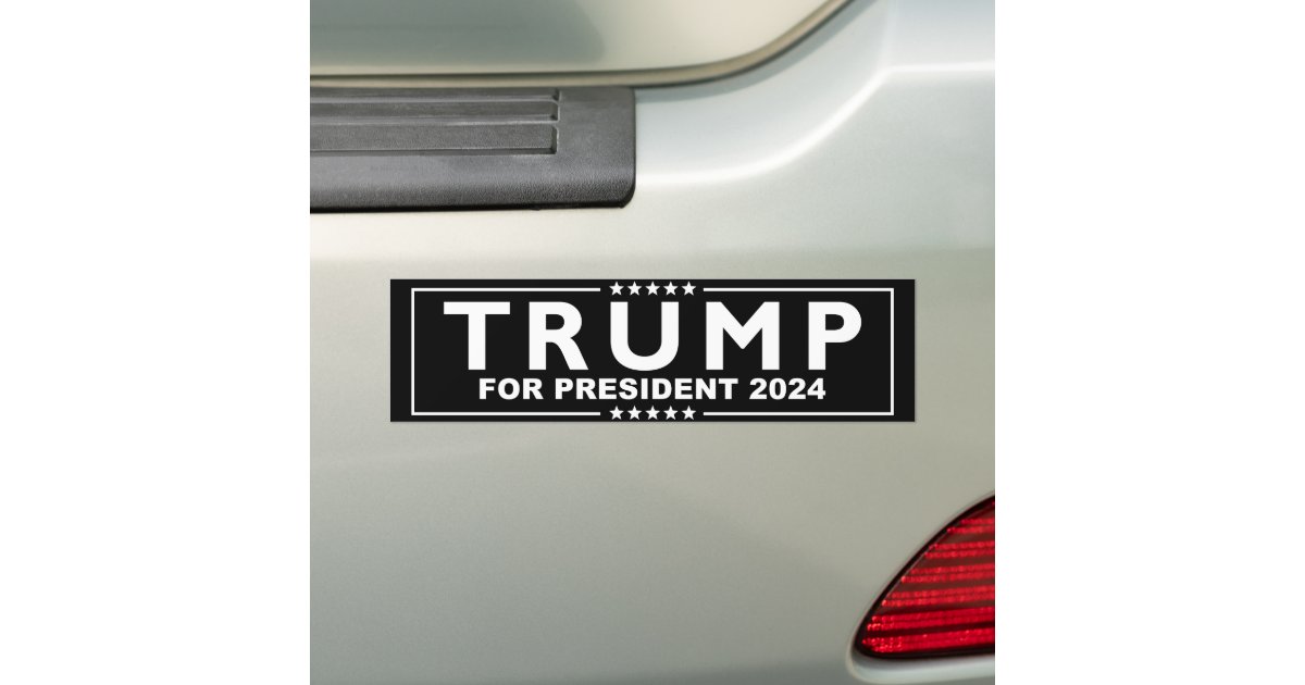 Trump For President 2024 Bumper Sticker Zazzle