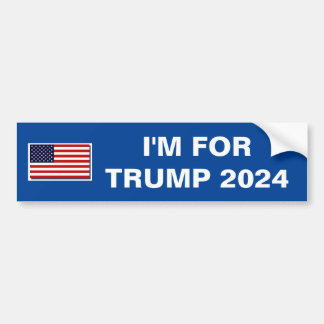 TRUMP FOR PRESIDENT 2024 BUMPER STICKER
