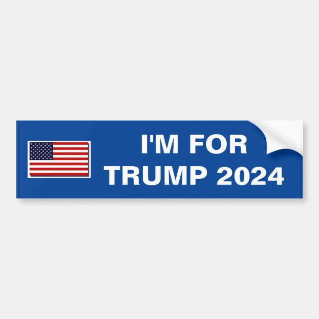 TRUMP FOR PRESIDENT 2024 BUMPER STICKER | Zazzle