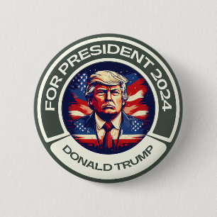 Trump for President 2024 Button