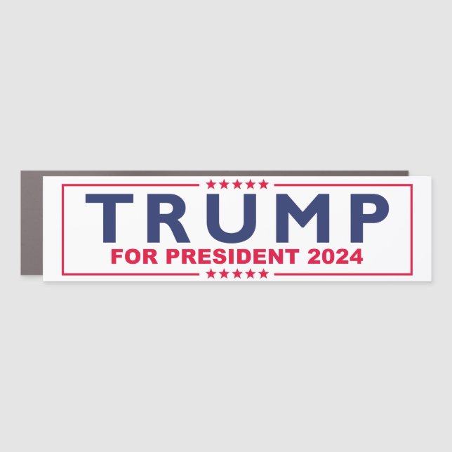 Trump For President 2024 Car Magnet (Front)