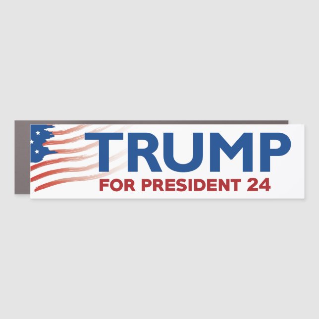 Trump For President 2024 Car Magnet (Front)