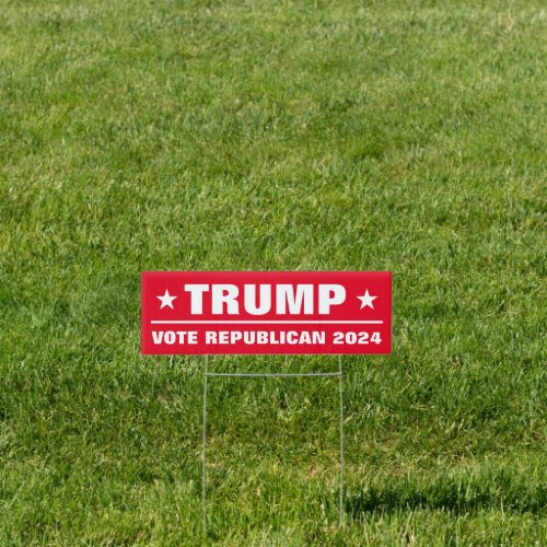 Trump for president 2024 election republican voter sign