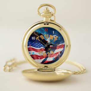 TRUMP for PRESIDENT 2024 Pocket Watch