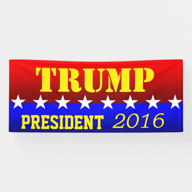 TRUMP for PRESIDENT Banner (Horizontal)