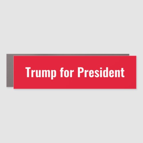 Trump for president bumper sticker magnet