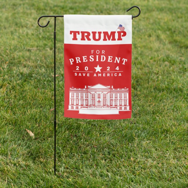 TRUMP for President Garden Flag (In SItu)