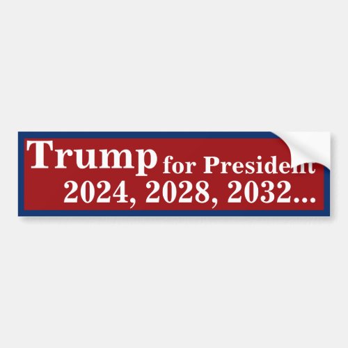 Trump for President _ Standard Bumper Sticker