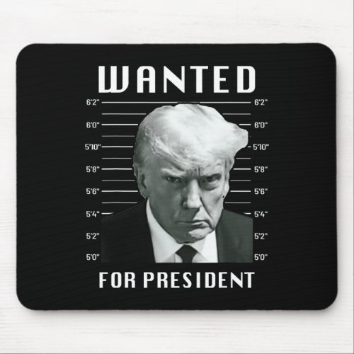 Trump For President _ Trump Mug Shot Never Surrend Mouse Pad