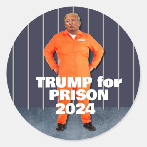 Trump for Prison 2024 Classic Round Sticker