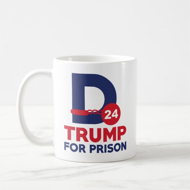 Trump For Prison 2024 Coffee Mug (Left)