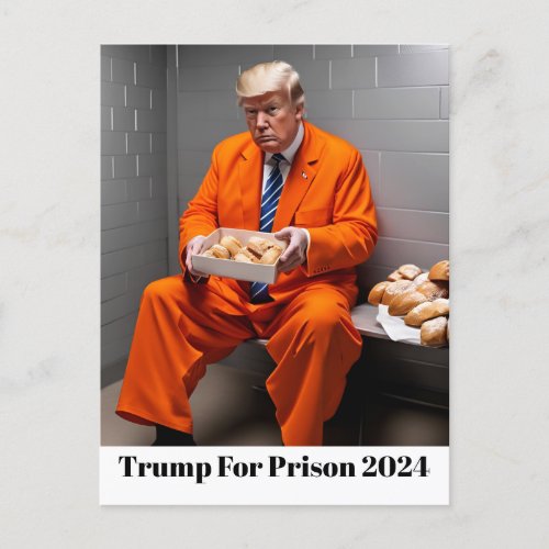 Trump For Prison 2024 Postcard
