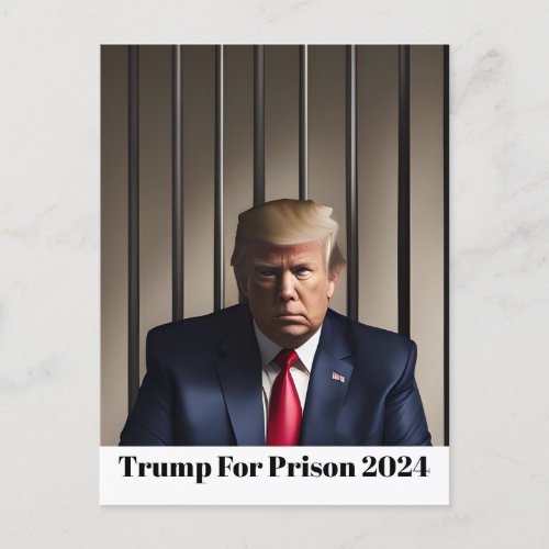 Trump For Prison 2024 Postcard