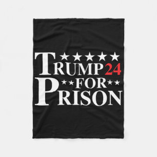 Trump For Prison 4th Of July Independence Day Amer Fleece Blanket