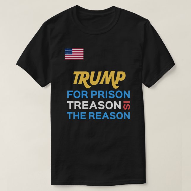Trump For Prison  Essential T-Shirt (Design Front)