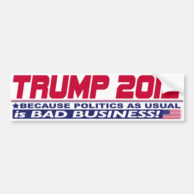 Trump for Real Change 2012 Bumper Sticker (Front)