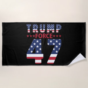Trump Force 47 Beach Towel
