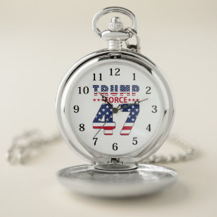 Trump Force 47 Pocket Watch