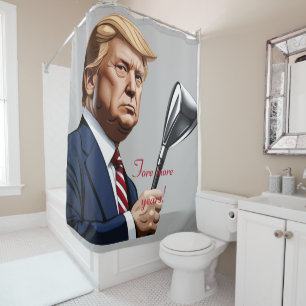Trump: Fore more years of greatness! Shower Curtain
