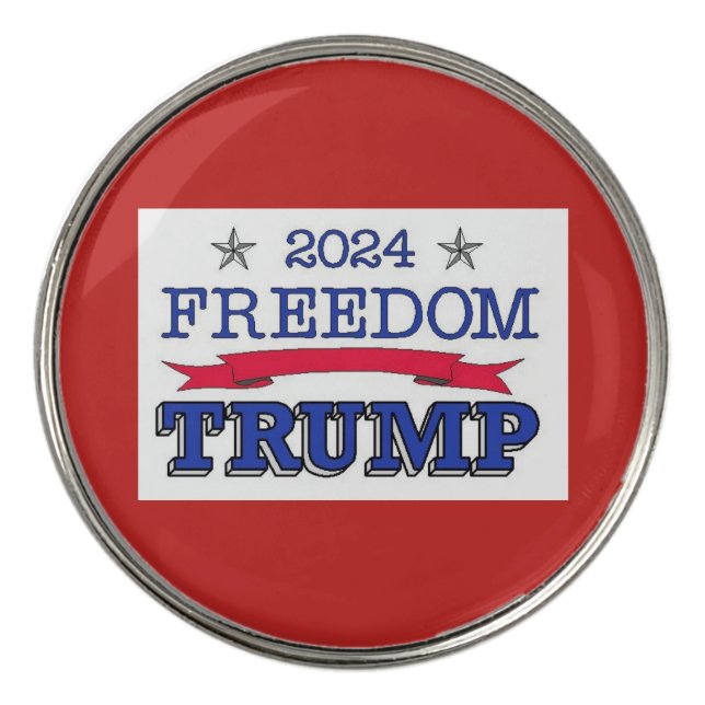 TRUMP FREEDOM 2024 GOLF BALL MARKER (Front)