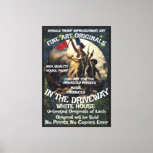 Trump French Revolution 2028 Third Term Campaign Canvas Print
