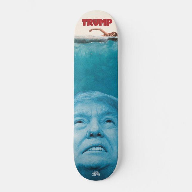 Trump from Below Liberty Maniacs Skateboard Decck Deck (Front)