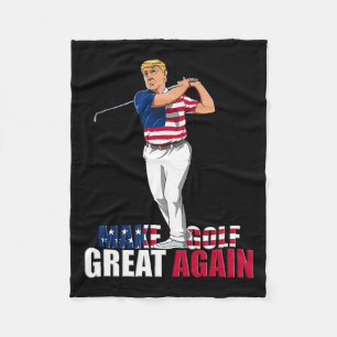 Trump - Funny Golf Gift Fleece Blanket