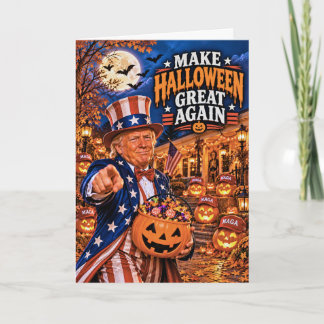 Trump Funny Halloween Card | Patriotic Halloween