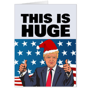 TRUMP FUNNY HUGE GIANT CHRISTMAS GREETING CARD