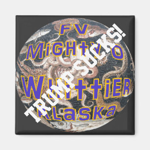 Trump FV Mighty O Whittier Alaska Fishing Vessel Magnet