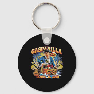 Trump Gasparilla Tampa Fl 2025 Pirate Festival Keychain