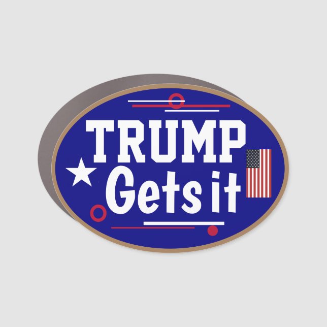 Trump Gets it!  Got Representation? Car Magnet (Front)