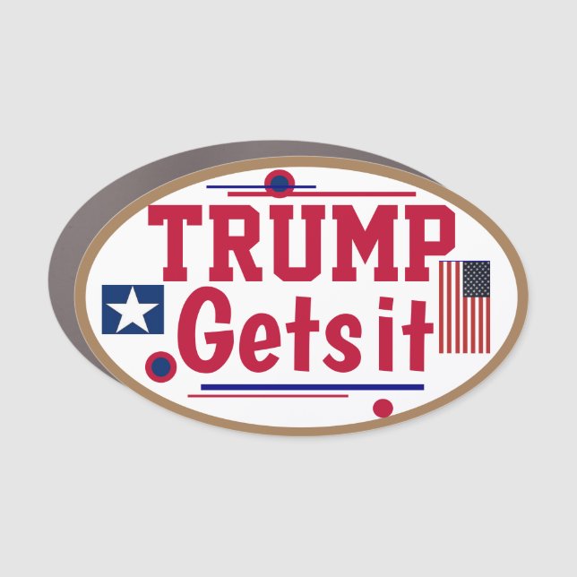 Trump Gets it!  Medium Sized Got Representation? C Car Magnet (Front)