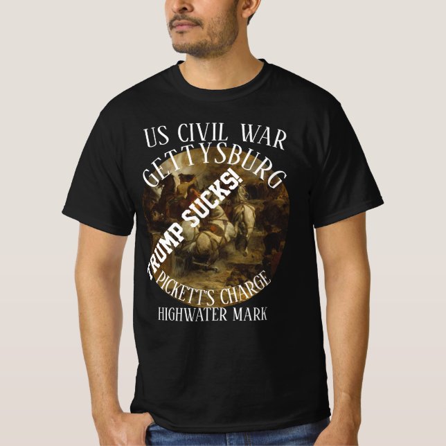 Trump GETTYSBURG US CIVIL WAR PICKETT'S T-Shirt (Front)