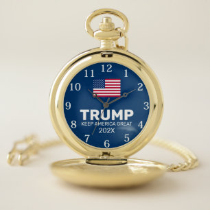 Trump Gift Keep America Great Pocket Watch