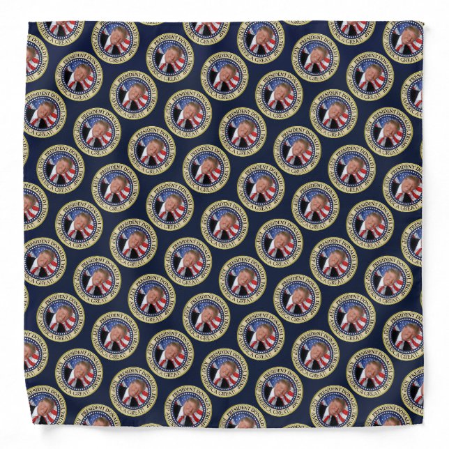 Trump Gifts 2025 President Donald Trump America Bandana (Front)