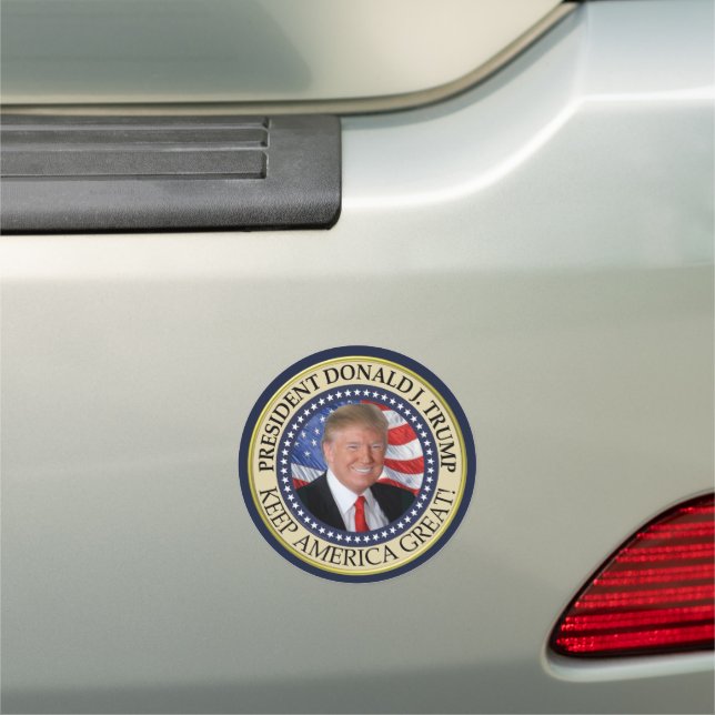 Trump Gifts 2025 President Donald Trump America Car Magnet (In Situ)