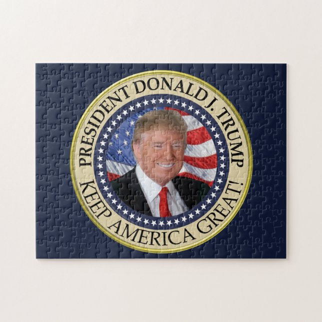 Trump Gifts 2025 President Donald Trump America Jigsaw Puzzle (Horizontal)