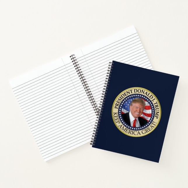 Trump Gifts 2025 President Donald Trump America Notebook (Inside)