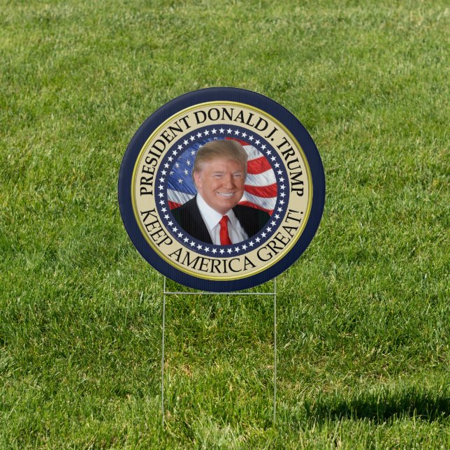Trump Gifts 2025 President Donald Trump America Sign (Insitu)