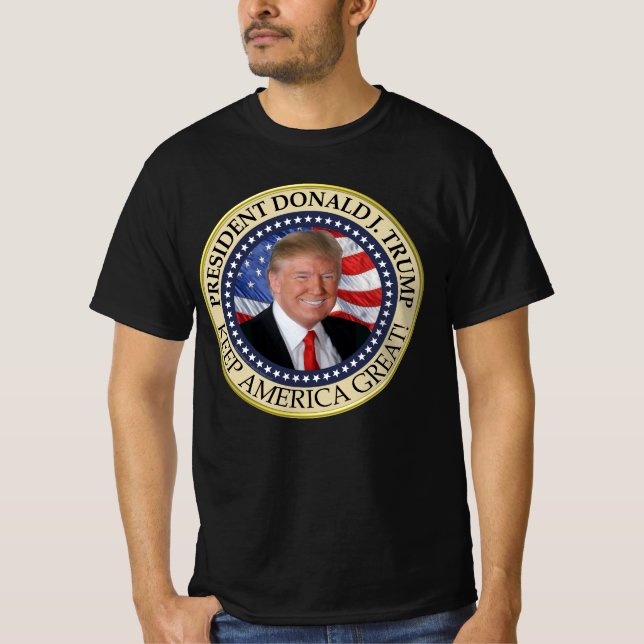 Trump Gifts 2025 President Donald Trump America T-Shirt (Front)
