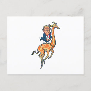 Trump Giraffe Postcard