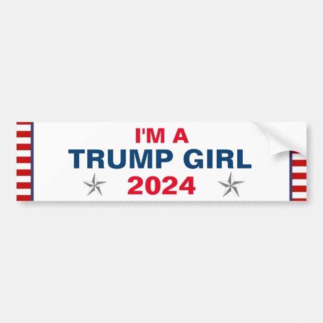 TRUMP GIRL 2024 BUMPER STICKER (Front)