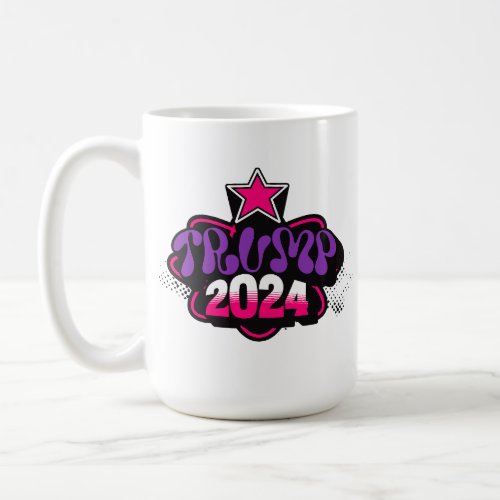 Trump Girl 2024 MAGA Republican Retro Y2K Vibe Pur Coffee Mug