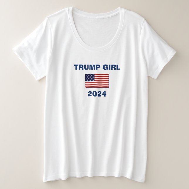 TRUMP GIRL 2024  PLUS SIZE T-Shirt (Design Front)